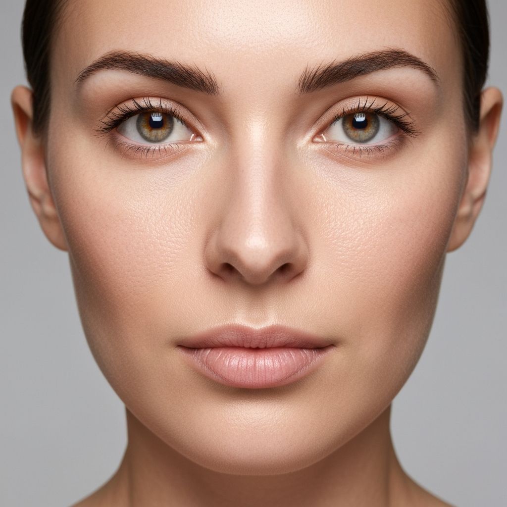 Nachher: Weibliche Gesichtshaarentfernung Oberlippe mit Ice Pro, Patientin 1 - glatte Haut