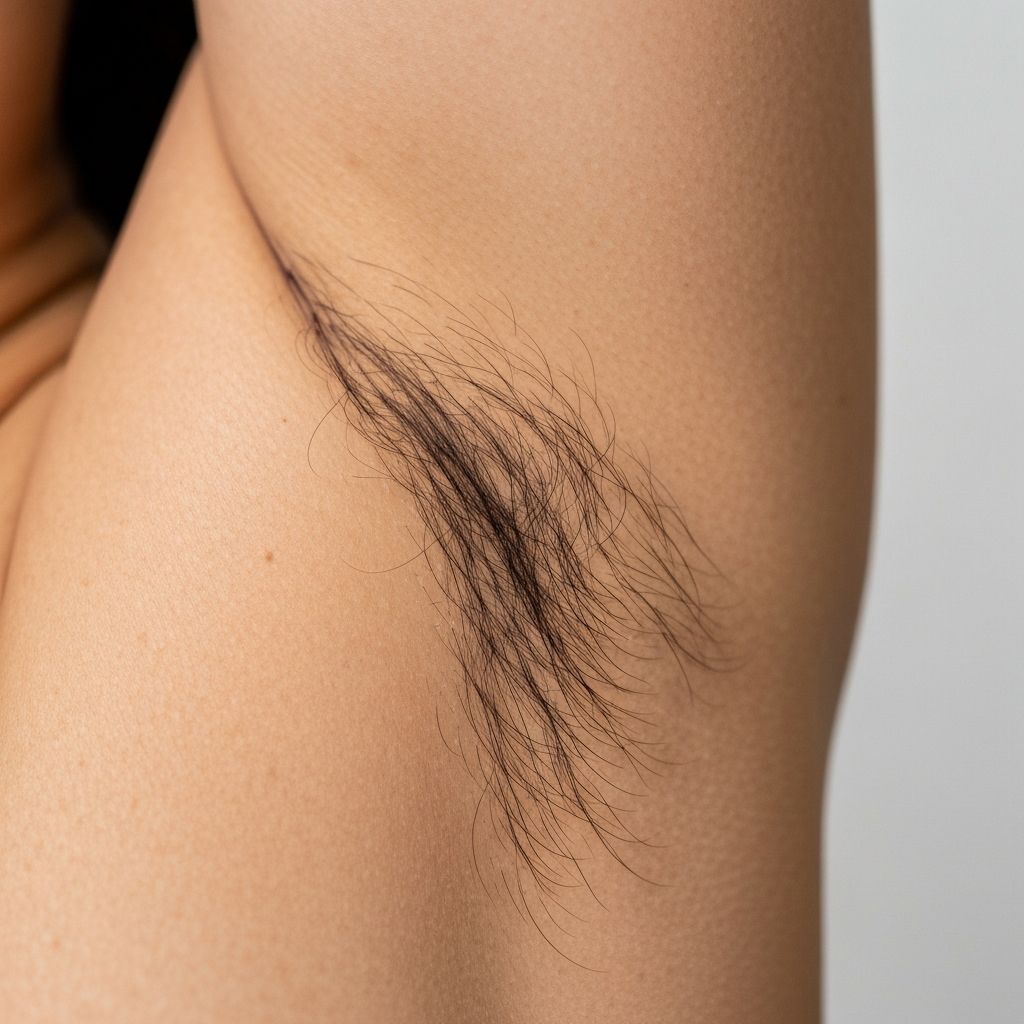 Before and after underarm laser hair removal with Ice Pro, Patient 3